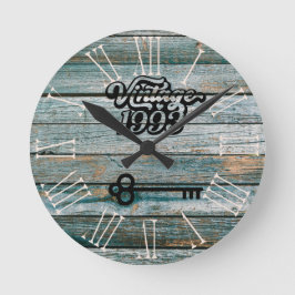 1993 Vintage Acrylwand-Uhr Runde Wanduhr