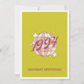 1994 31. Geburtstag Retro grüne Party Einladung (Rückseite)