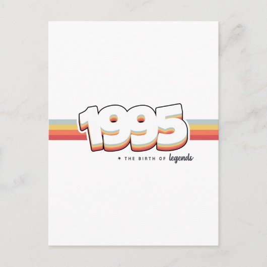 1995 Die Geburt von Legenden Postkarte (Vorderseite)