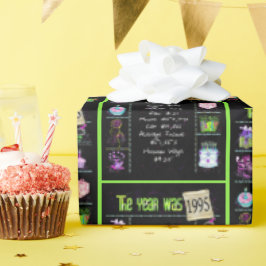 1995 Geburtstagsjahr Trivia Geschenkpapier