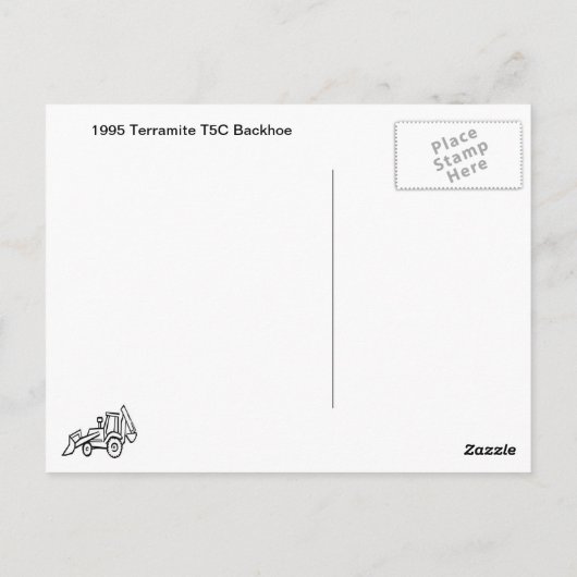 1995 Terramite T5C Postkarte (Rückseite)