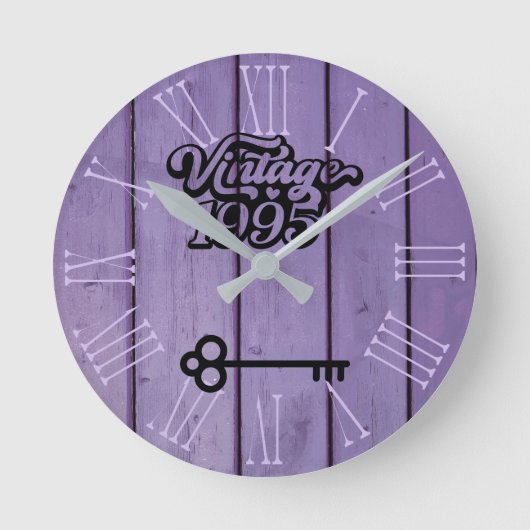 1995 Vintage Runde Wanduhr (Vorderseite)