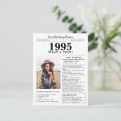 1995 Zeitung Geburtstagskarte Feiertagspostkarte (Stehend Vorderseite)