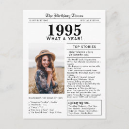 1995 Zeitung Geburtstagskarte Feiertagspostkarte