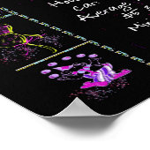 1996 Geburtstag Trivia auf schwarz Poster (Ecke)