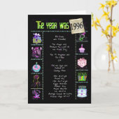 1996 Geburtstagspass-Fakten Karte (Gelbe Blume)