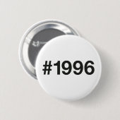 1996 Hashtag 27 Geburtstag Jahrestag Button (Vorne & Hinten)