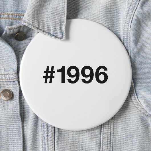 1996 Hashtag 29 Geburtstag Jahrestag Button (Beispiel)