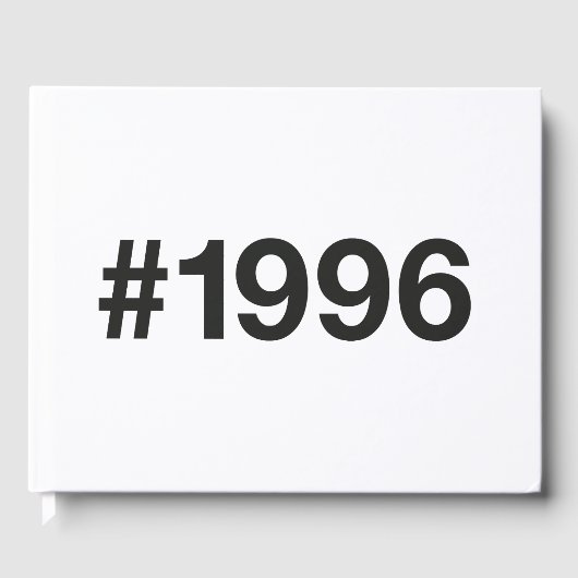1996 Hashtag 29 Geburtstag Jahrestag Gästebuch (Vorderseite)