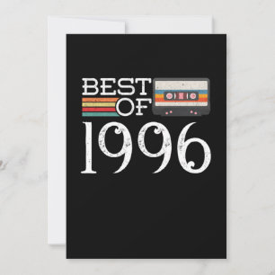 1996 Vintage 24 th Birthday Anniversary Gift Einladung