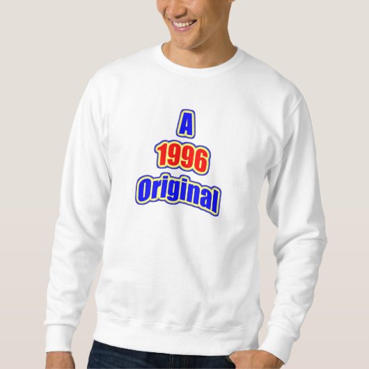 1996 Vorlagen-Querstations-Rot Sweatshirt (Vorderseite)