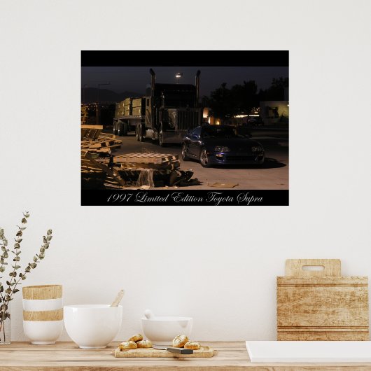 1997 Toyota Supra Turbo Poster (Küche)