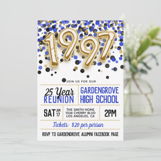 1997 Uni-Wiedersehen Einladung (Stehend Vorderseite)