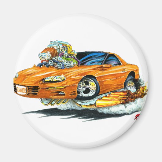 1998-02 Camaro Orange Car Magnet (Vorne)