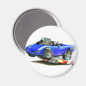 1998-2004 Corvette Blue Convertible Magnet (Vorderseite/Rückseite)