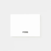 1998 Hashtag 25 Geburtstag Jahrestag Post-it Klebezettel (Vorderseite)