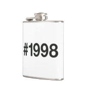 1998 Hashtag 27 Geburtstag Jahrestag Flachmann (Links)