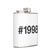 1998 Hashtag 27 Geburtstag Jahrestag Flachmann (Rechts)
