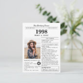 1998 Newspaper Birthday  Postkarte (Stehend Vorderseite)