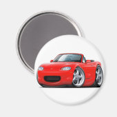 1999-05 Miata Red Car Magnet (Vorderseite/Rückseite)