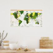 1999 CIA Zeitzone Karte der Welt Poster (Küche)