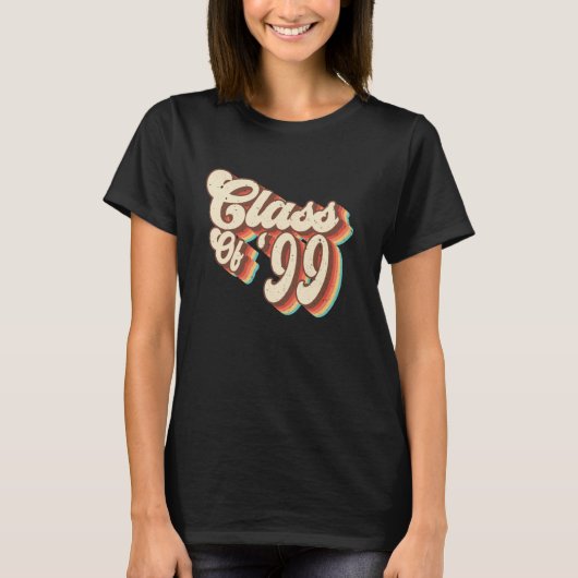 1999 Class Wiedersehen Retro Class 99 High School T-Shirt (Vorderseite)