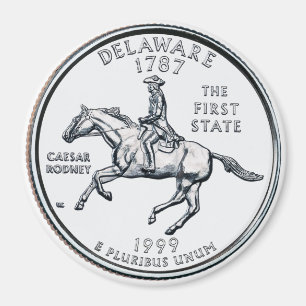 1999 Delaware Staat Quarter Magnet