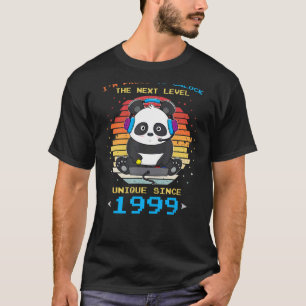 1999 Geburtstagsparty Panda Gaming Entsperren N T-Shirt