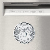 1999 Georgia Staat Quarter Magnet (In Situ (Geschirrspüler))