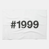 1999 Hashtag 26 Geburtstag Jahrestag Geschirrtuch (Horizontal)