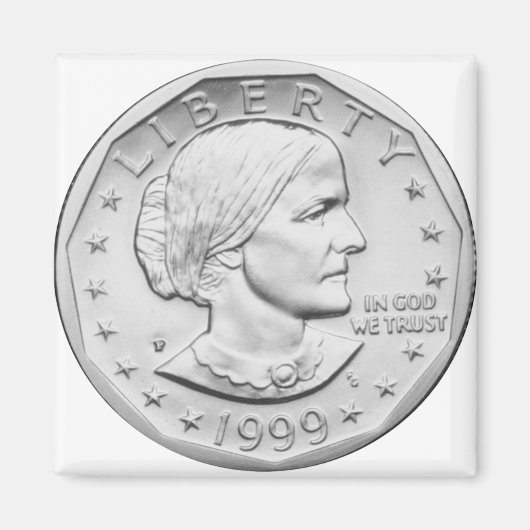 1999 Susan B. Anthony Dollar Products Magnet (Vorne)