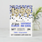 1999 Uni-Wiedersehen Einladung (Stehend Vorderseite)