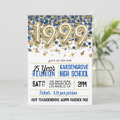 1999 Uni-Wiedersehen Einladung (Stehend Vorderseite)