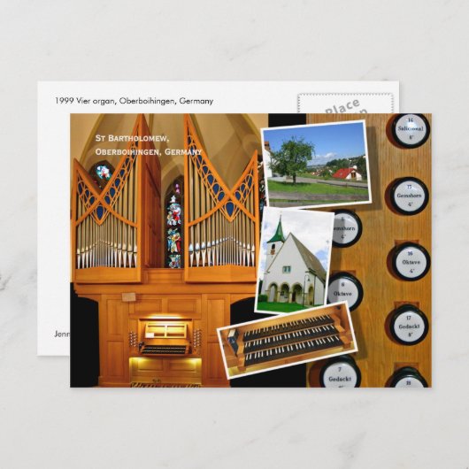 1999 Vier Orgel, Oberboihingen Postkarte (Vorne/Hinten)