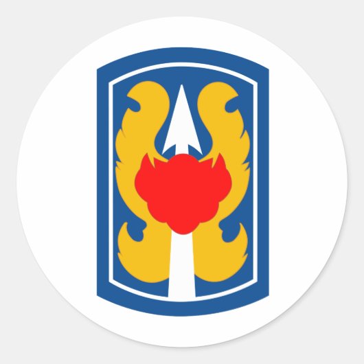 199. leichte Infanterie-Brigade Runder Aufkleber (Vorderseite)