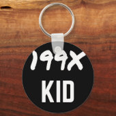 199X Ninety's Generation X Illustration Design Schlüsselanhänger (Vorderseite)