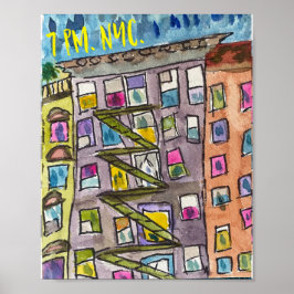 19:00 Uhr NYC Dankenposter Poster