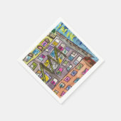 19:00 Uhr NYC Dankeschön Cocktail Napkin Serviette (Ecke)