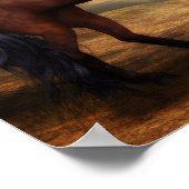 19.00''x14.25'' Dueling Hengste Painting Poster (Ecke)