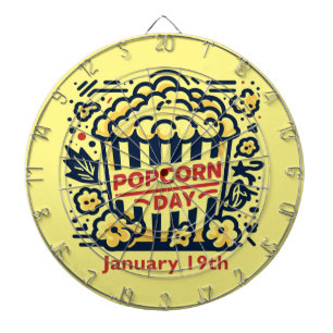 19.01. - Popcorn Day Dartscheibe