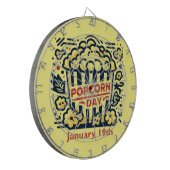 19.01. - Popcorn Day Dartscheibe (Vorderseite Links)