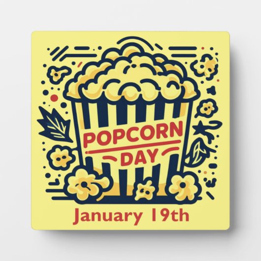 19.01. - Popcorn Day Fotoplatte (Vorderseite)