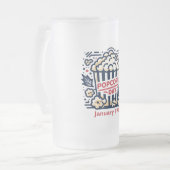 19.01. - Popcorn Day Mattglas Bierglas (Vorderseite Links)