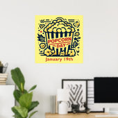 19.01. - Popcorn Day Poster (Heimbüro)