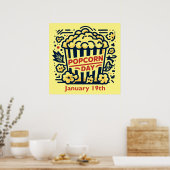 19.01. - Popcorn Day Poster (Küche)