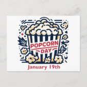 19.01. - Popcorn Day Postkarte (Vorderseite)