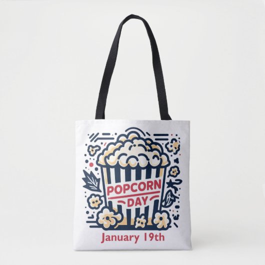 19.01. - Popcorn Day Tasche (Vorderseite)