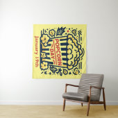 19.01. - Popcorn Day Wandteppich (Beispiel (Horizontal))