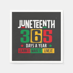 19. 365 Tage im Jahr lernen es wie es lebt Serviette