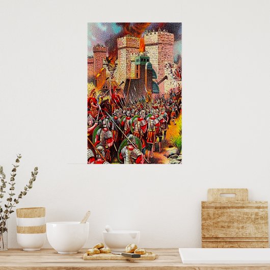 19:41-44 Jerusalem wird zerstörtes Plakat (Küche)